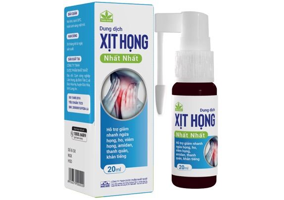 Dung dịch Xịt Họng Nhất Nhất (Lọ 20ml) [betadine, mouth spray, xịt họng thảo dược nhất nhất]
