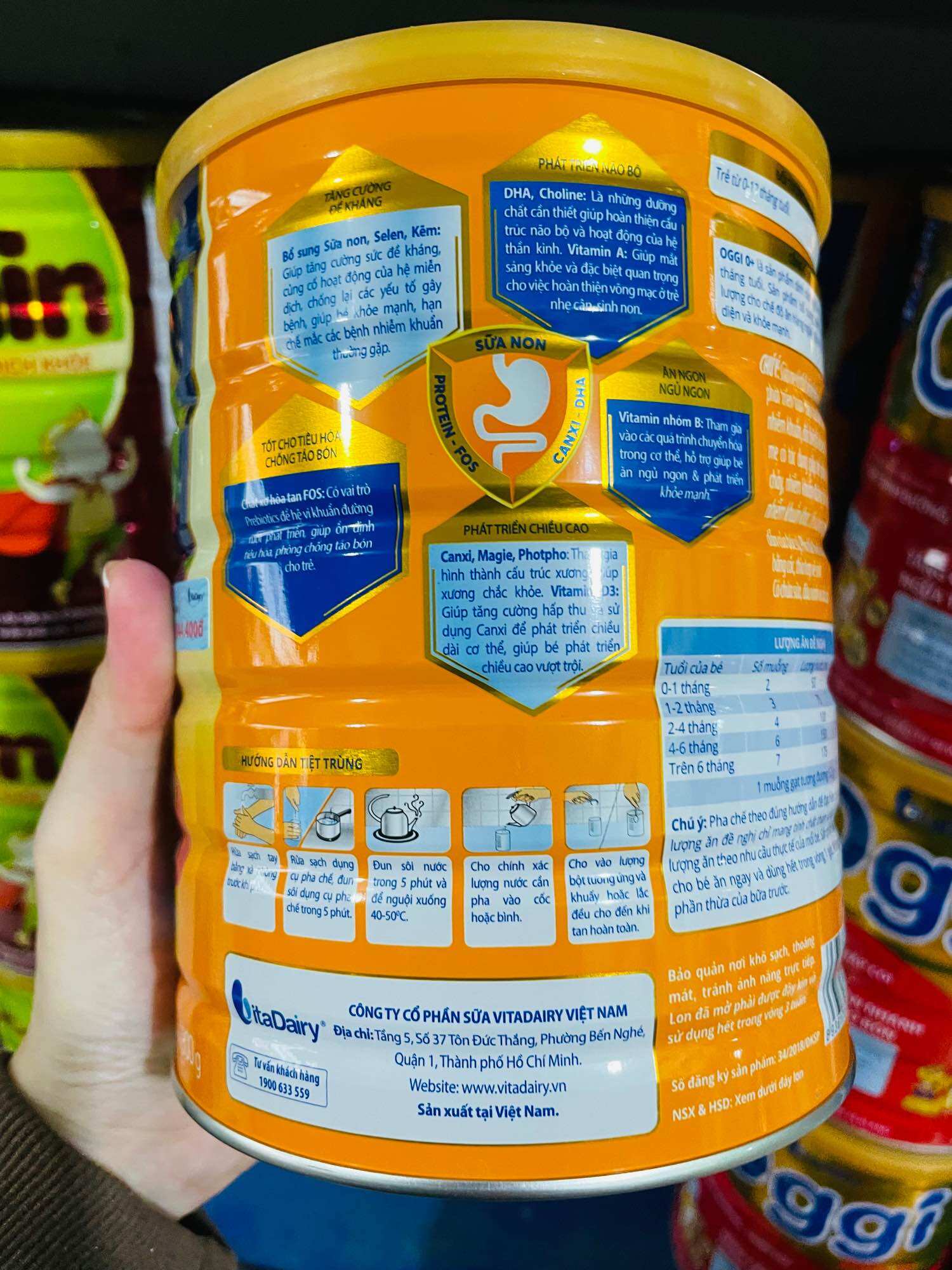 Sữa bột OGGI 0+ 800g (Date mới)