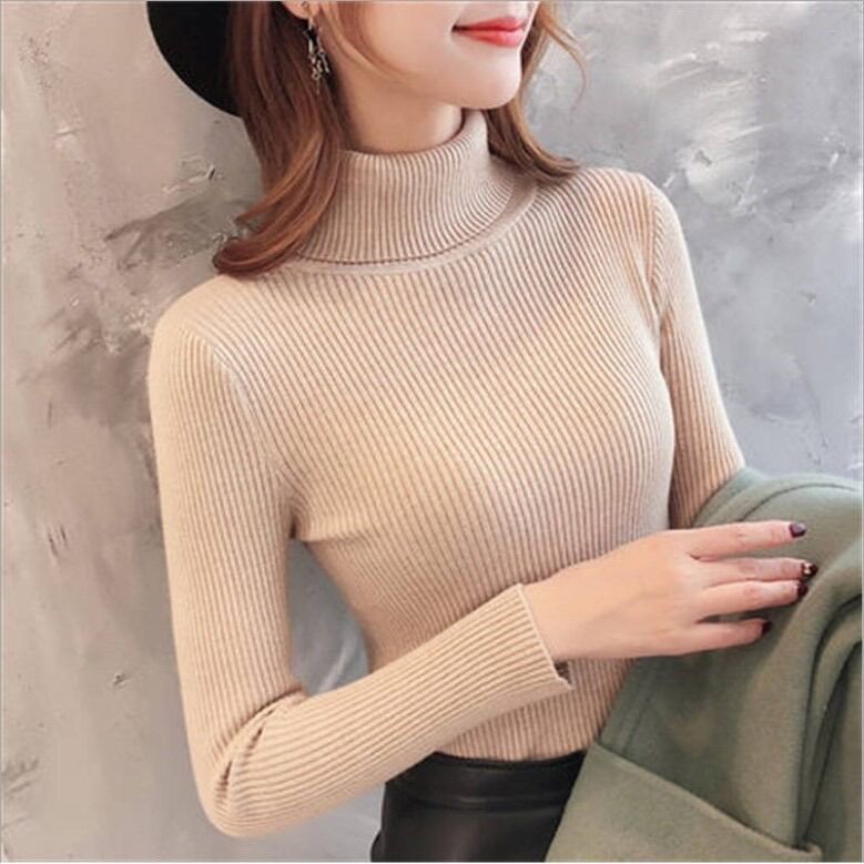 Áo len cổ lọ hàng Quảng Châu - Loại 1