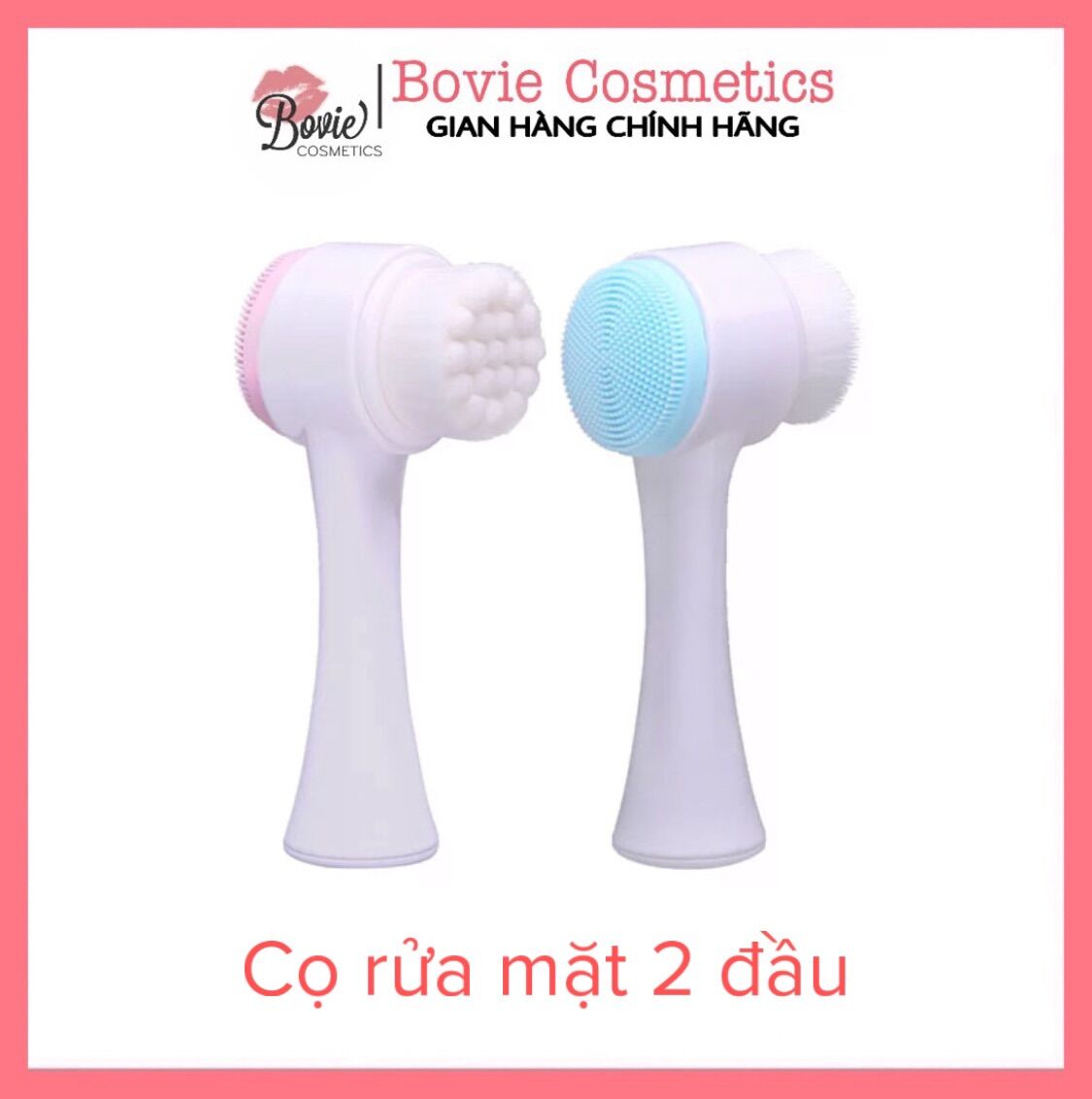 Cọ rửa mặt 2 đầu