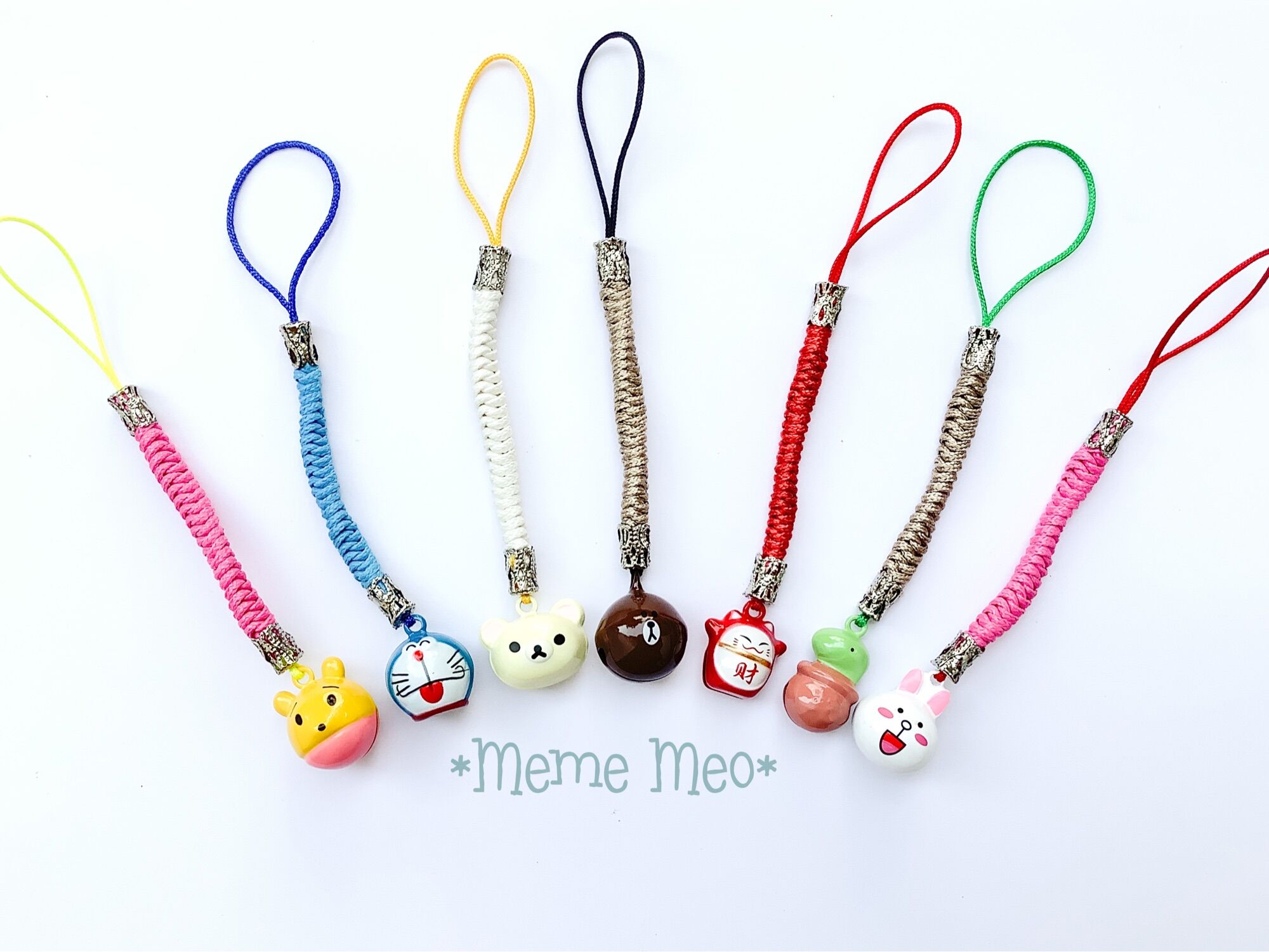 [HCM]Móc khoá dây treo điện thoại chuông thú