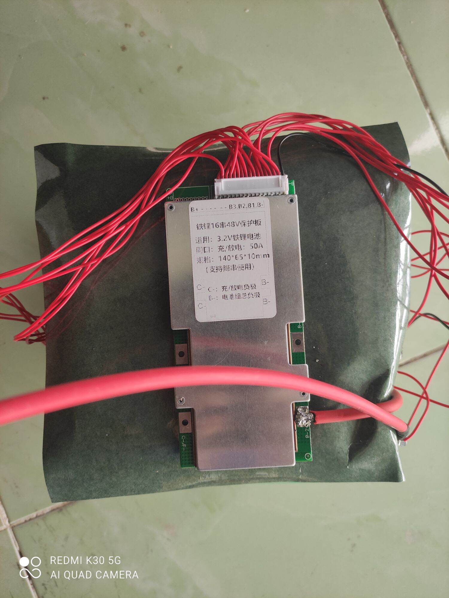Mạch bms 48v, 60v, 72v bảo vệ pin sắt 3.2v xe điện, lưu trữ..vv