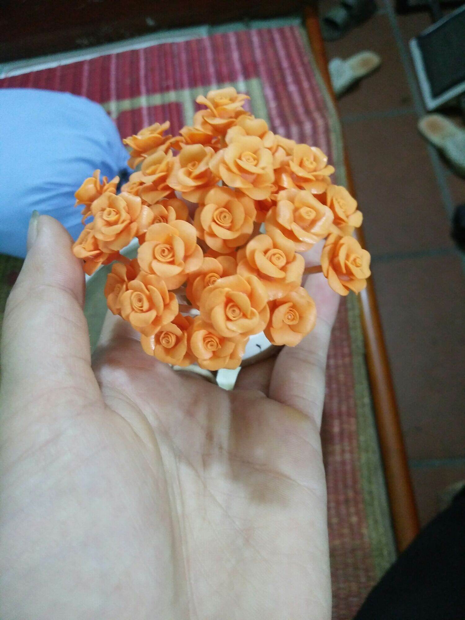 hoa bột nail. set 10 bông  hoa hồng