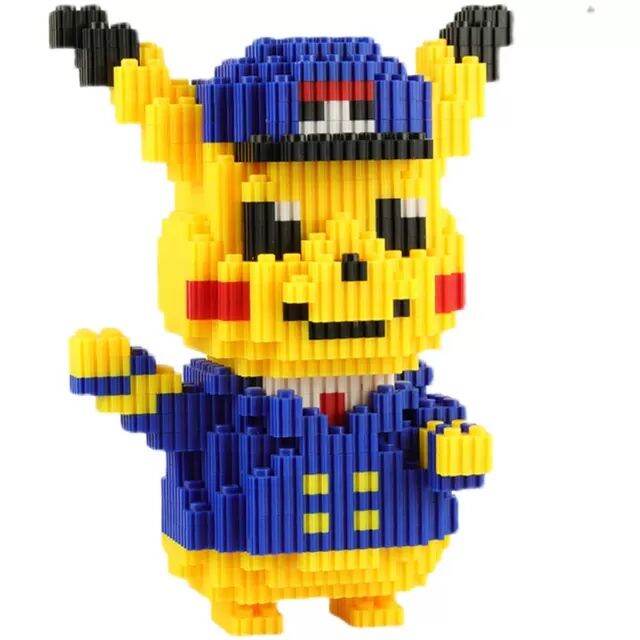 Đồ chơi lắp ráp Pikachu Noel đồ chơi xếp hình nhân vật Pikachu dễ thương quà tặng bé