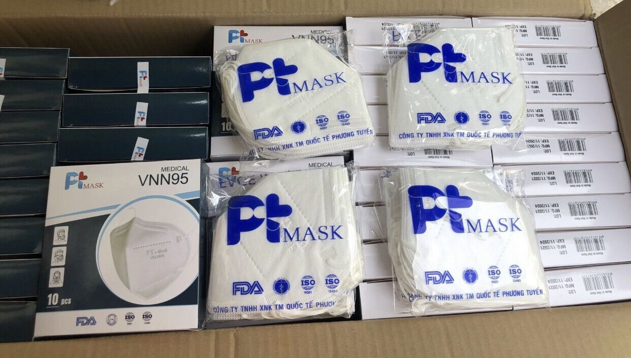 [VN95]Sỉ 1 thùng 100 hộp khẩu trang VNN95 PT(10 cái/hộp)