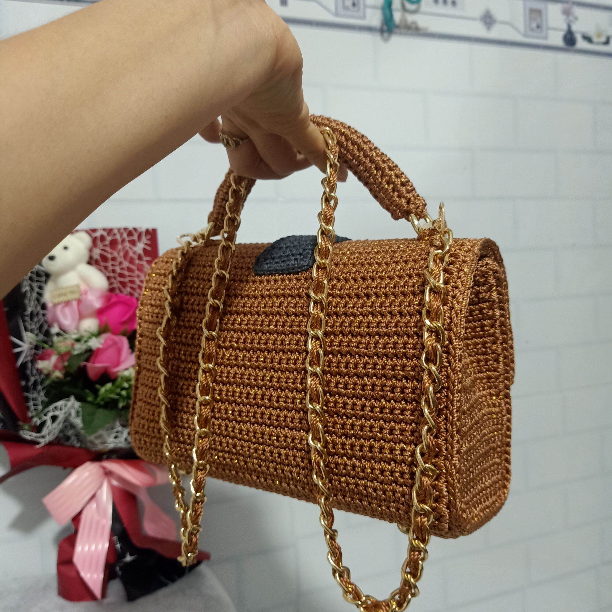 Túi xách handmade nữ (Size: 20*7*15cm)