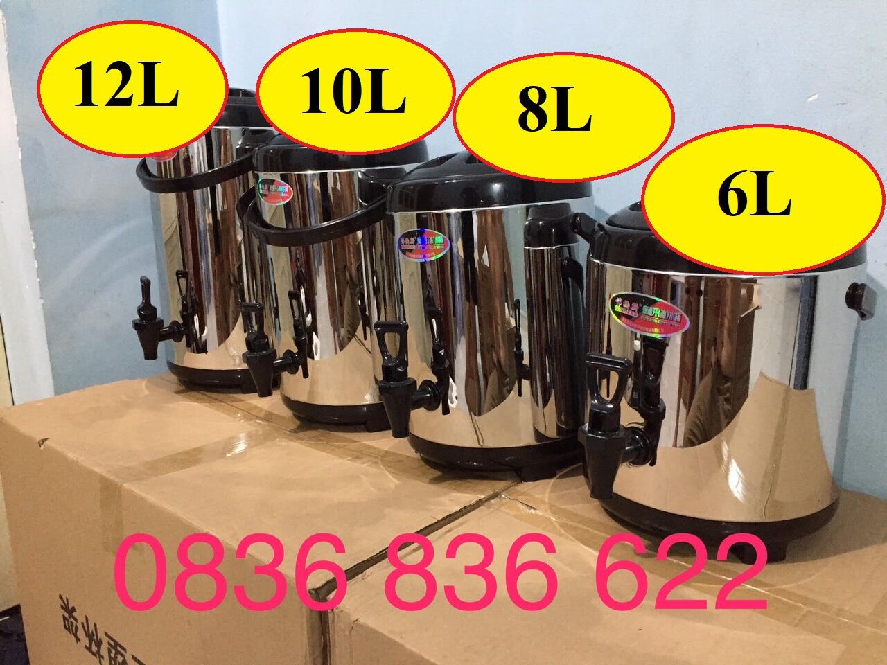 Bình ủ trà sữa , bình giữ nhiệt 12l
