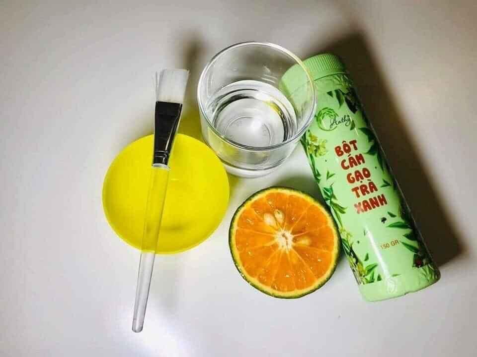 Bột Cám Gạo Trà Xanh AnThy ( Date mới )