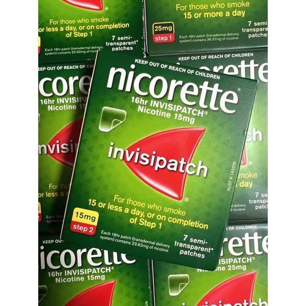 Miếng dán Nicorette invisiPatch 25mg