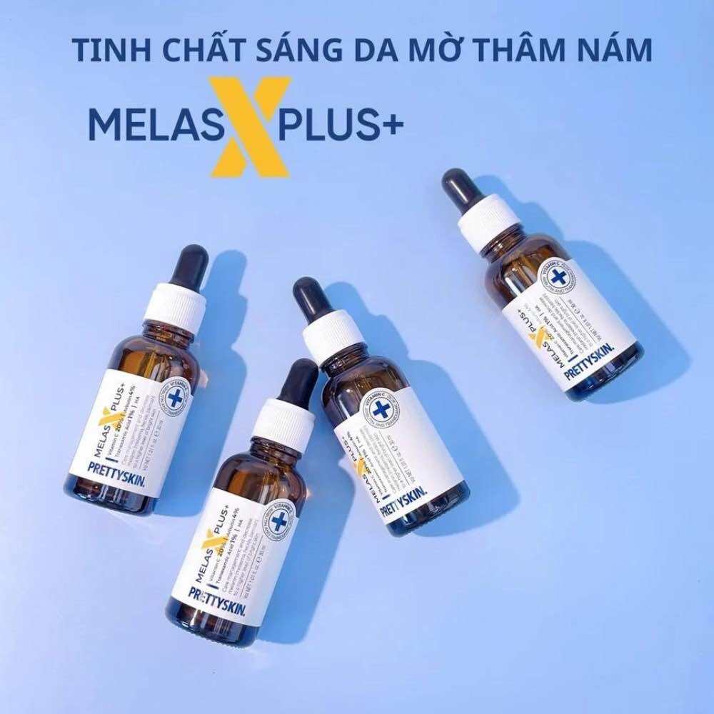 Tinh Chất Serum Melas X Plus PRETTY SKIN, Dưỡng Trắng, Mờ Thâm Nám - 30ml