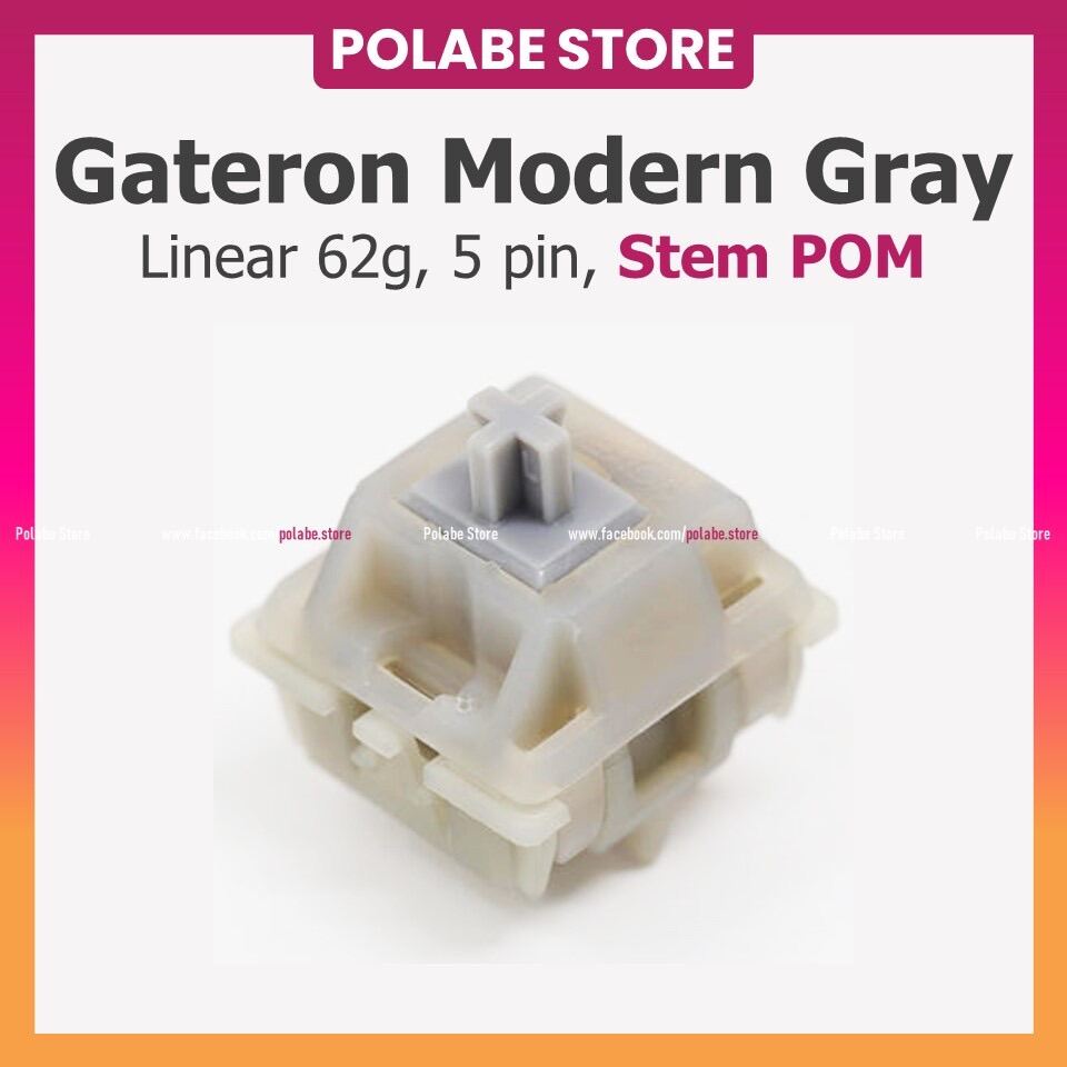 SWAGKEYS PURE BERRY linear switch Công tắc bàn phím cơ Swagkeys x Gateron switch Gateron Pure Berry gateron modern gray Gateron Pure Sky - Polabe Store