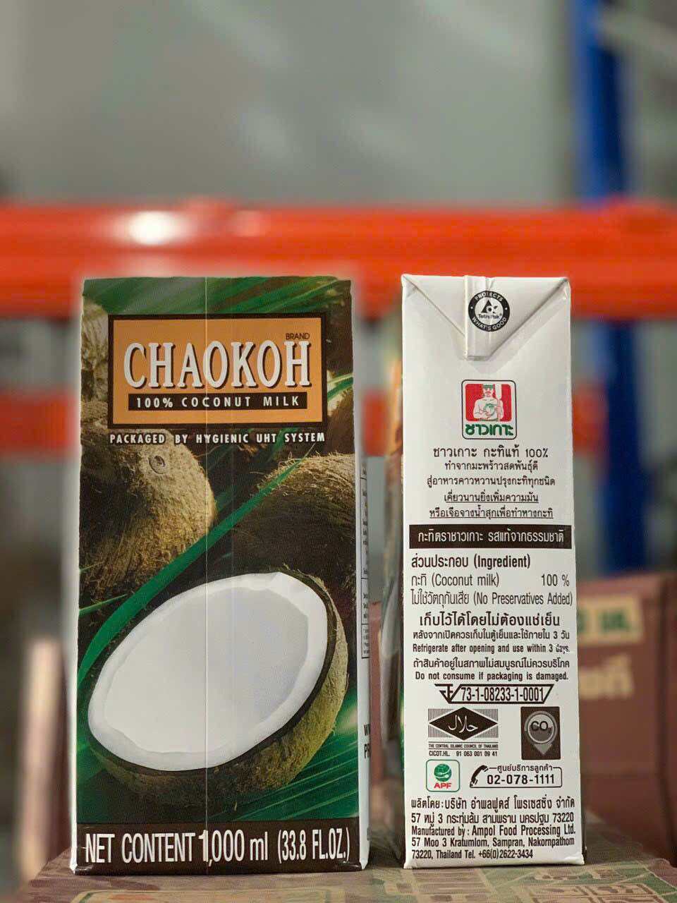 Cốt Dừa Thái Lan Chaokoh 1 Lít