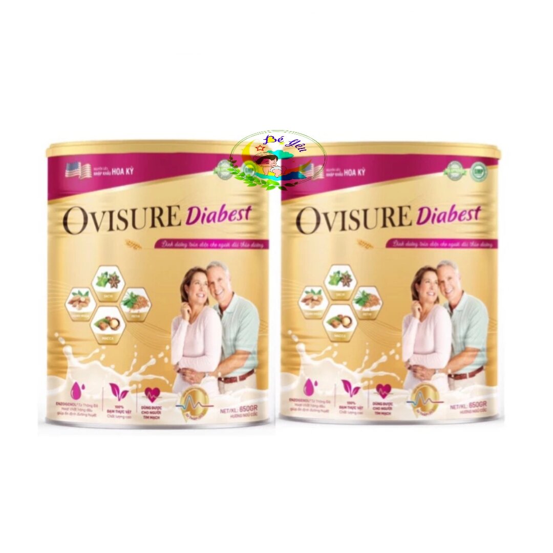 Combo 2 lon Sữa hạt tiểu đường Ovisure diabest sữa cho người tiểu đường