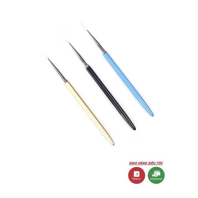 Sét cọ 3cây cán gỗ vẽ móng