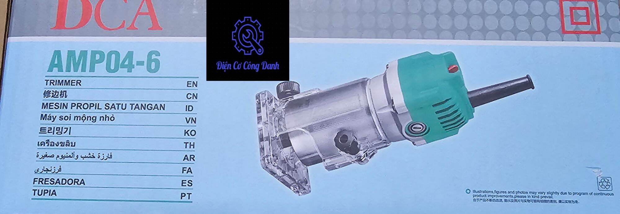 (DCA chính hãng) Máy soi mộng nhỏ/ máy phay cầm tay 6,35mm DCA AMP04-6