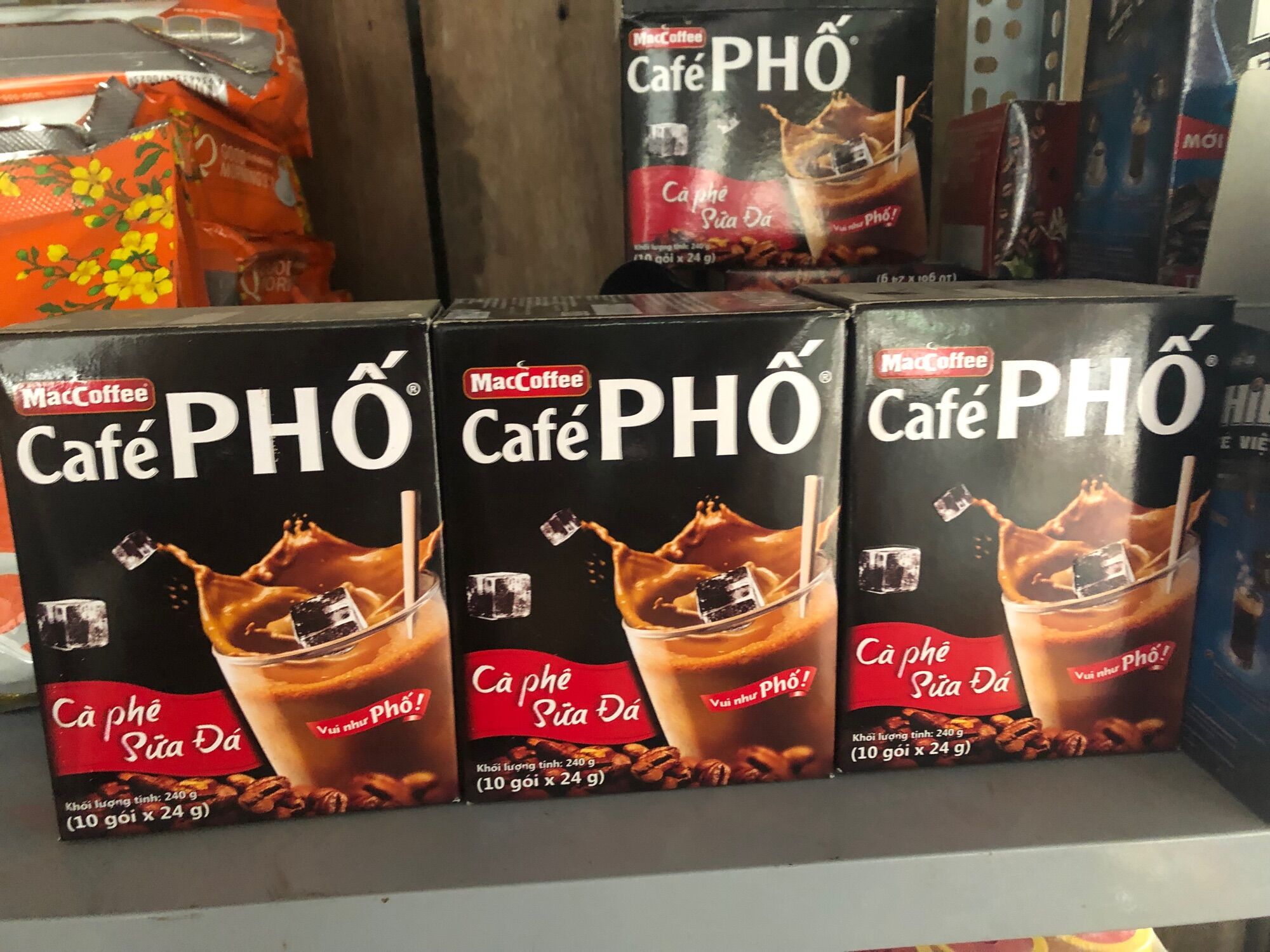 Cà phê Phố cà phê sữa đá 240g ( 10 gói * 24g )