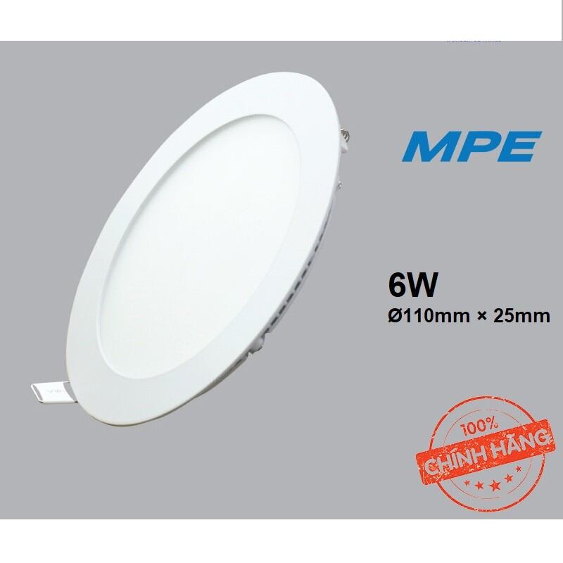 Đèn led âm trần siêu mỏng MPE 6w, 9w, 12w.
