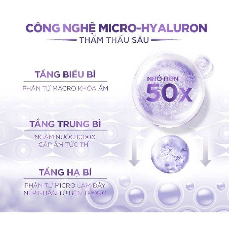 Serum siêu cấp ẩm sáng da L'Oreal Paris Hyaluronic Acid 1.5% 30ml