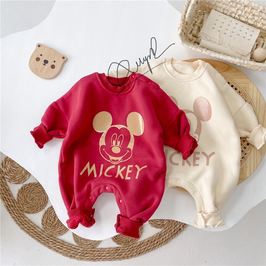 Body mickey chất cotton 4 chiều cho bé trai