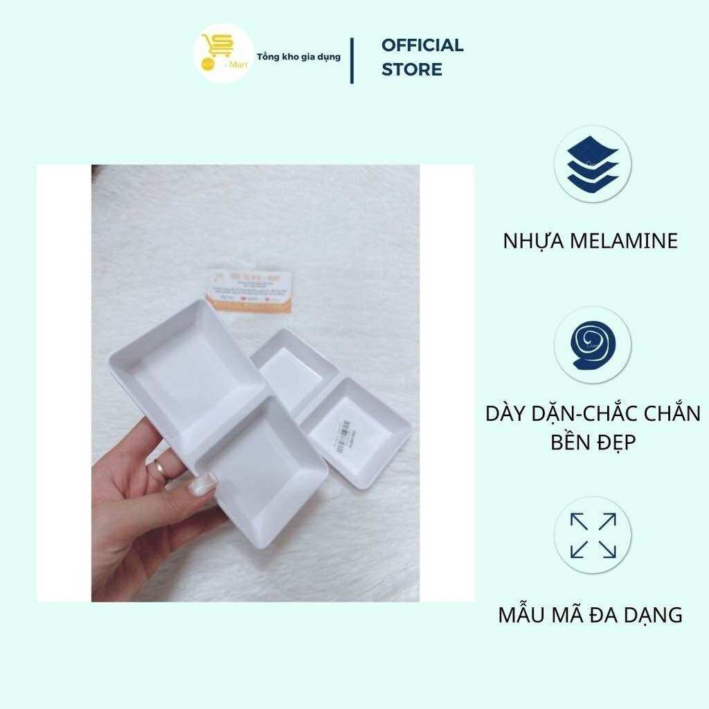 Chén Chấm Nhựa Fataco C103-C104 Màu Trắng, Chén Đựng Gia Vị, Chén Nước Chấm/Mắm/Muối Nhựa Melamine Cao Cấp  MTA-MART2