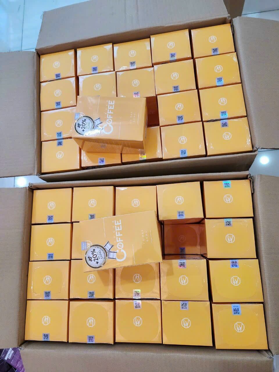 Cà phê gừng giảm cân chính hãng Ginger coffee hộp 20 gói