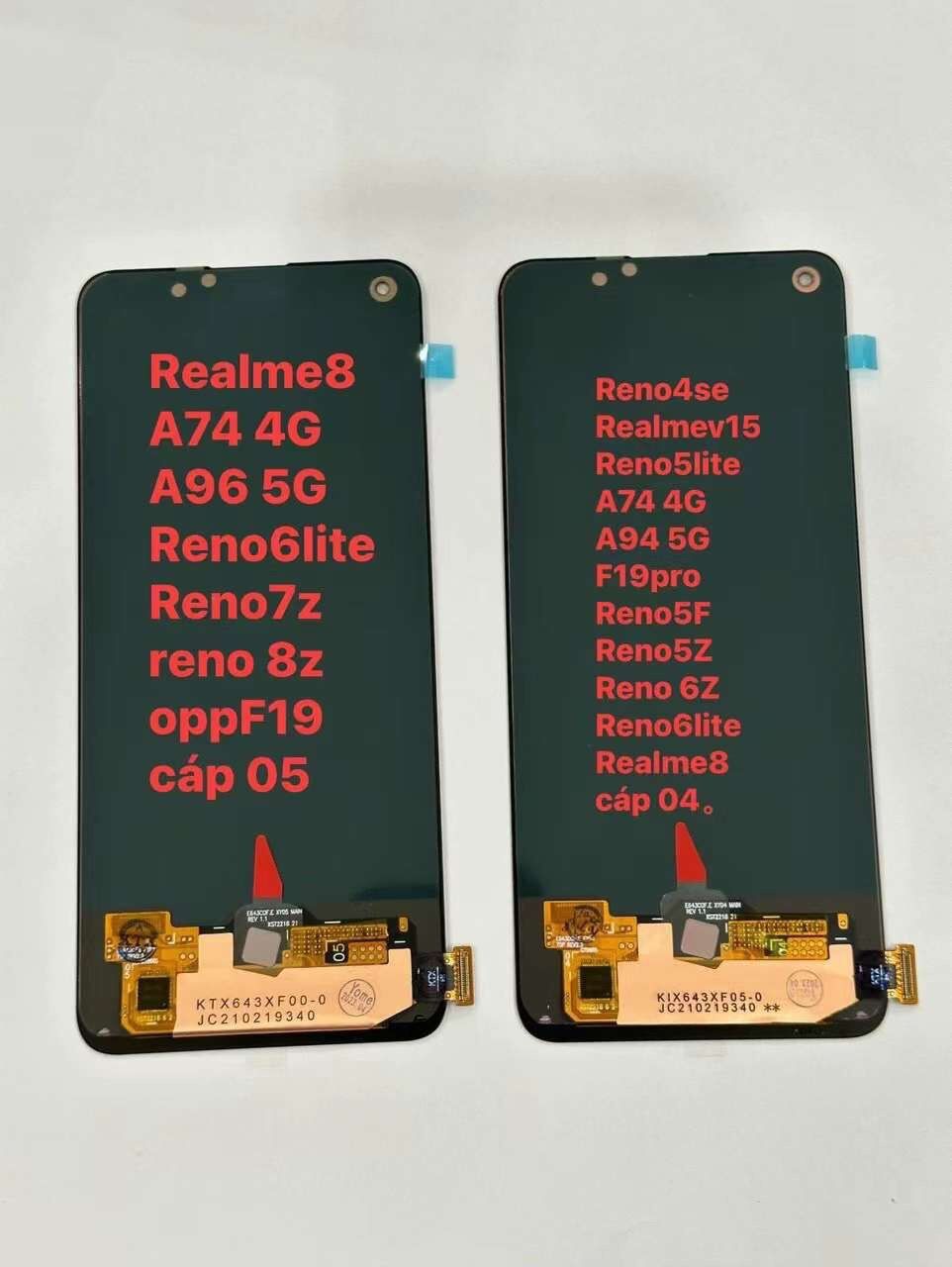Màn hình realmev15/reno5lite/a74 4g/a94 5g/f19pro/ a74 4g/a95 5g/a96 5g/reno7z/realme 8/ realme 8 pro /f19 oled 1:1