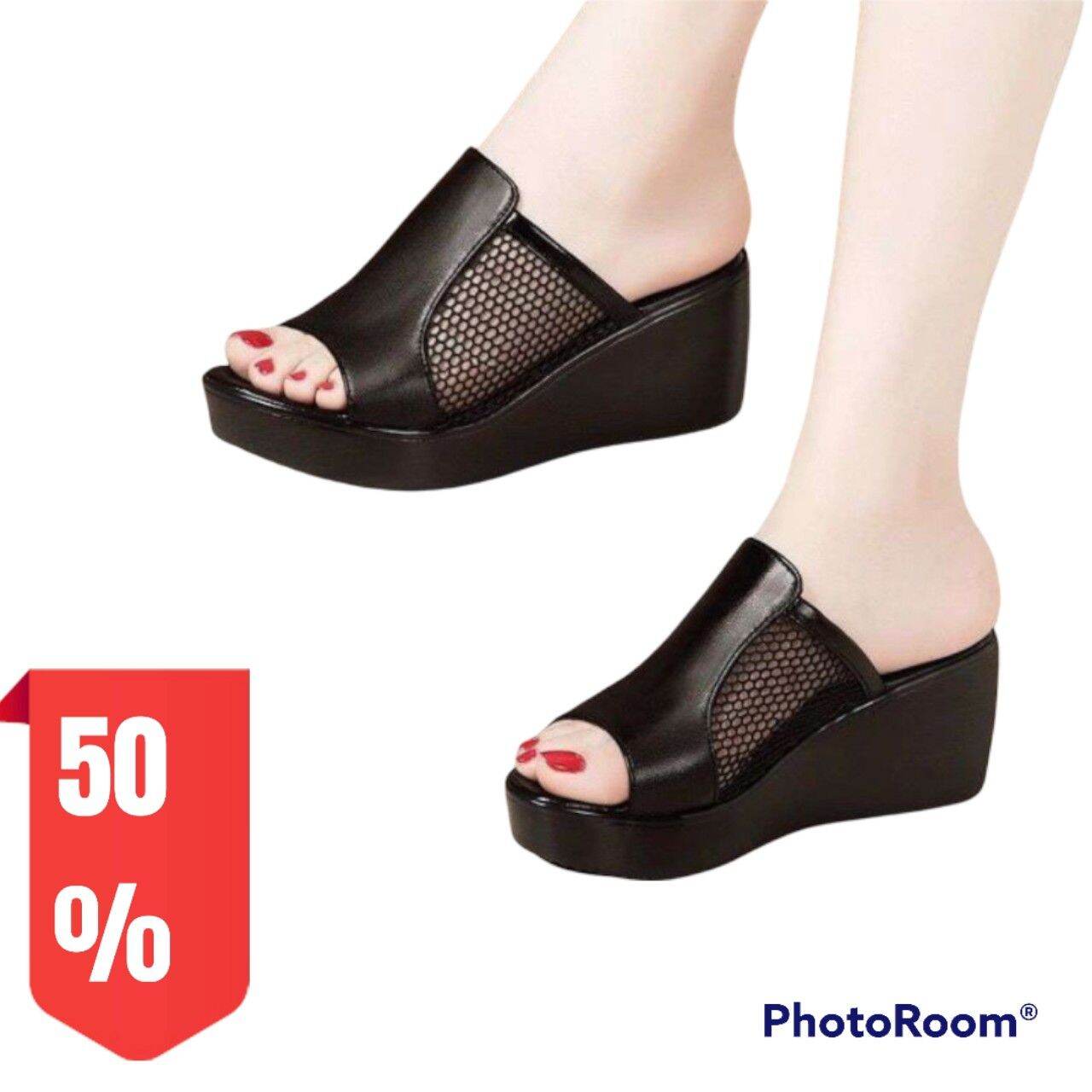 Dép đế xuồng phối lưới kiểu mới GPSHOP
