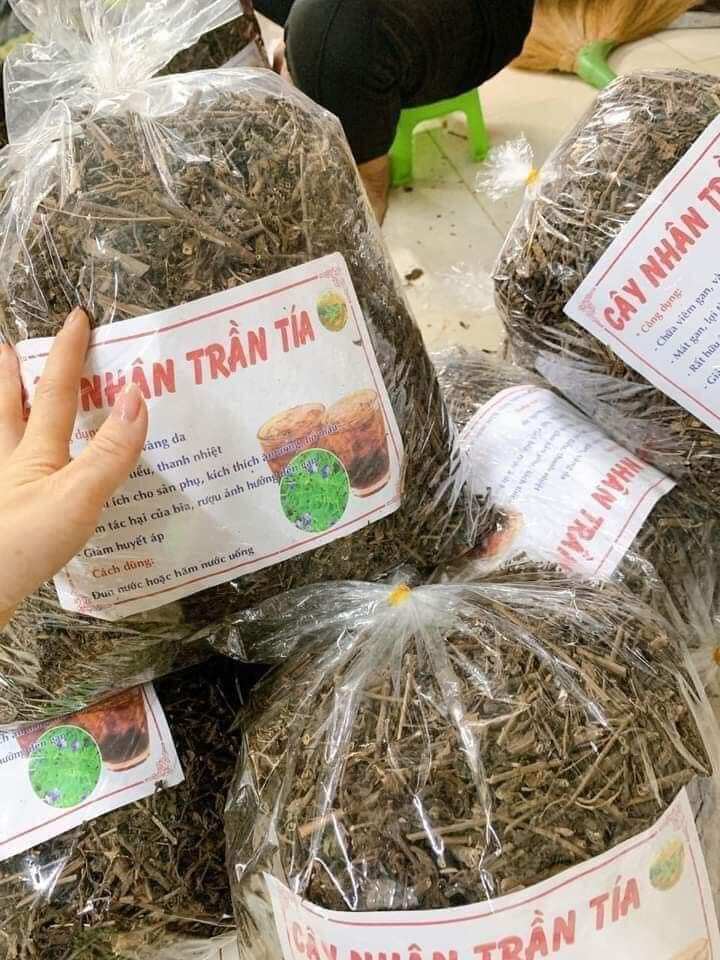 1kg cây nhân trần khô vụ mới sạch đẹp