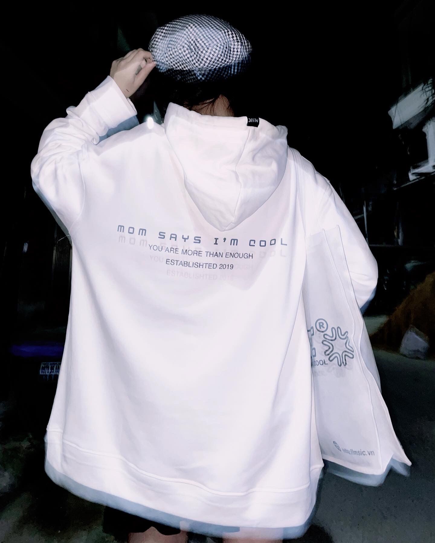 Áo Khoác Hoodie Yamte Trắng