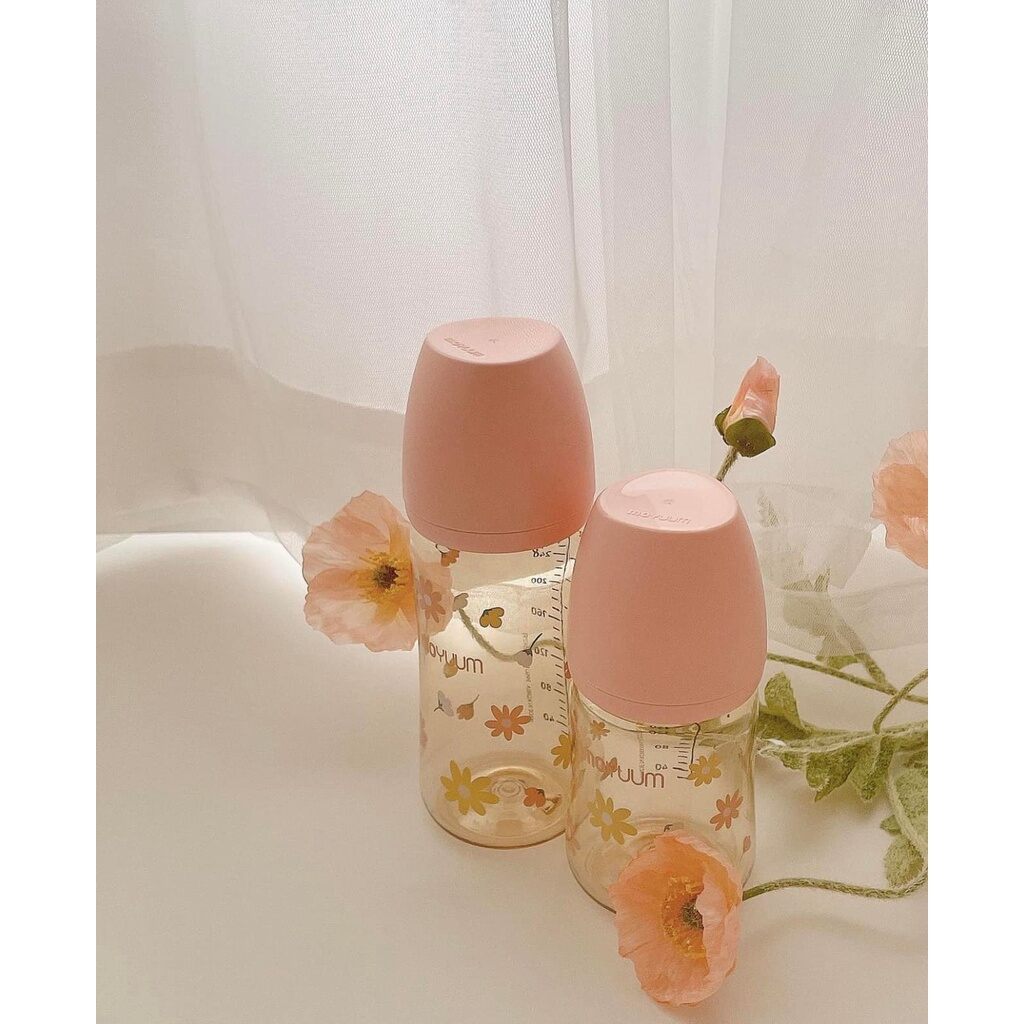 Bình sữa moyuum hoa cúc 170ml/270ml đẹp cho bé