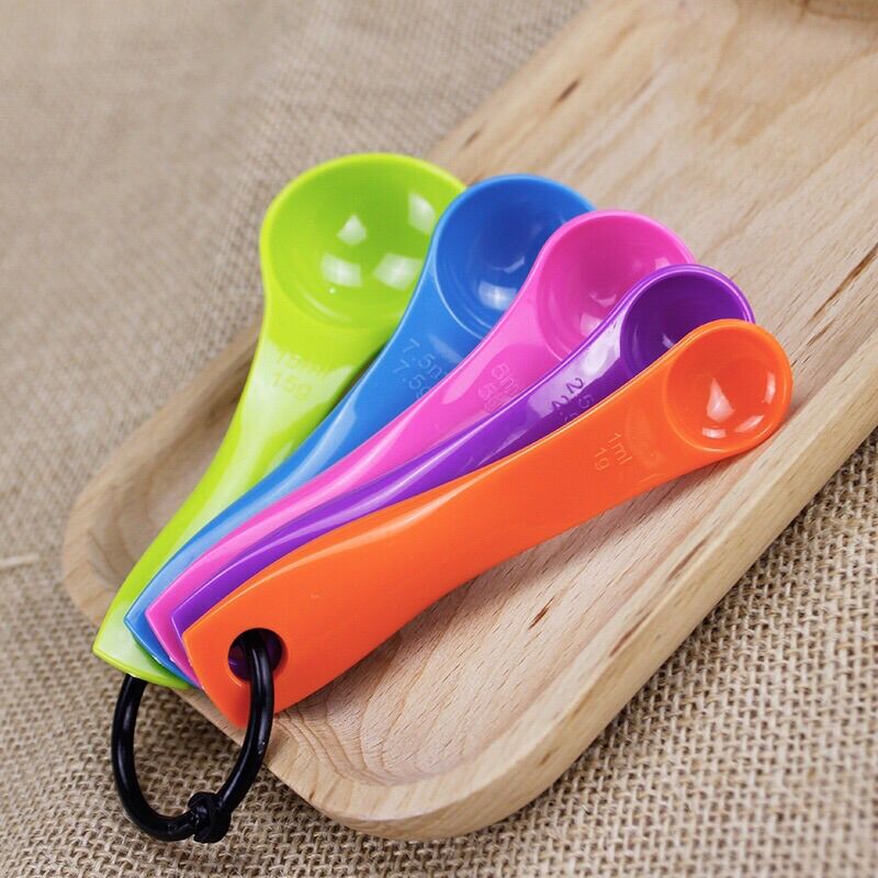 Bộ 5 thìa đong lường Gram, ML nhà bếp, lường phân bón và bảo vệ thực vật