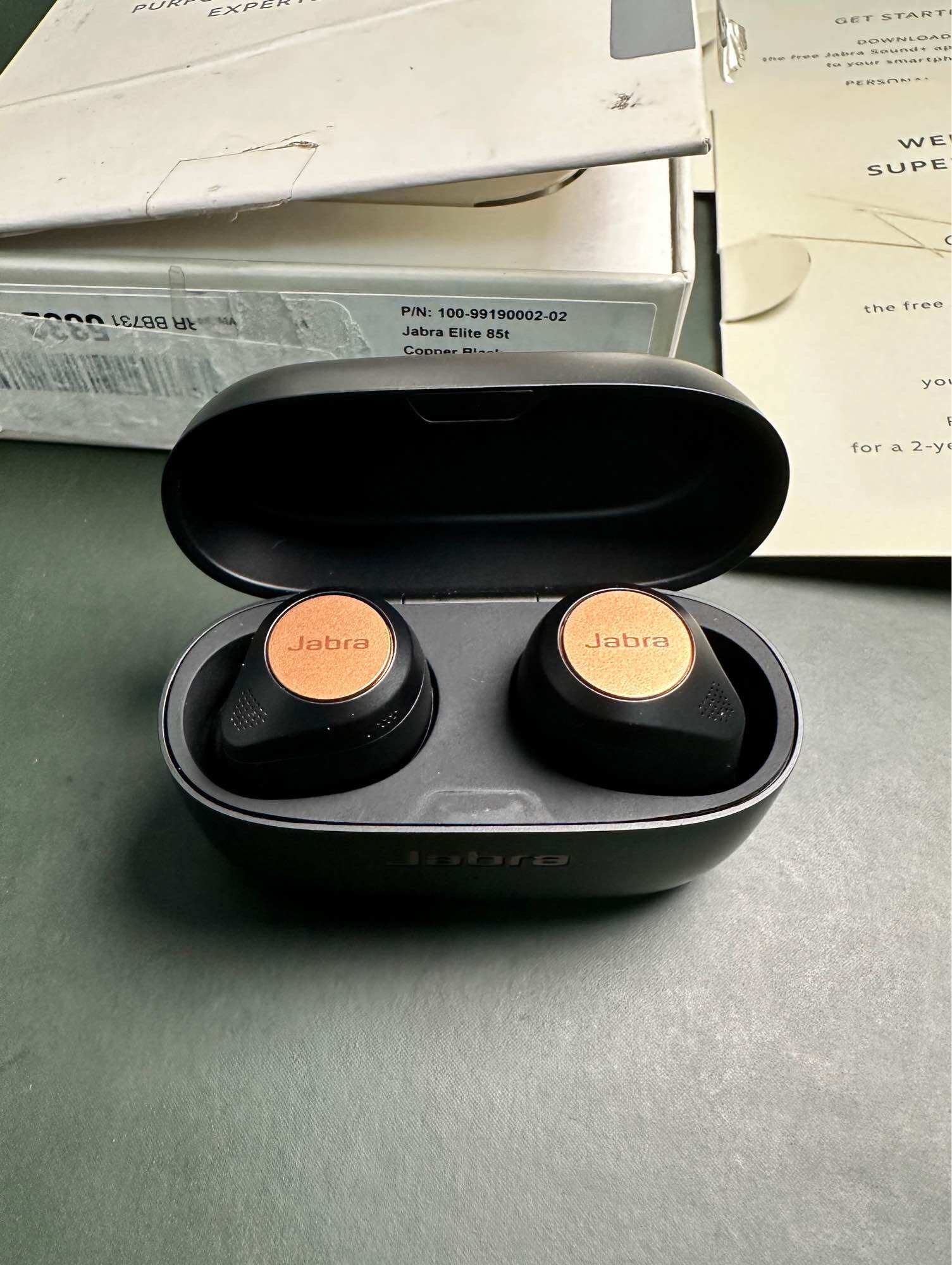 Tai nghe jabra elite 85t - (copper black) (used)
