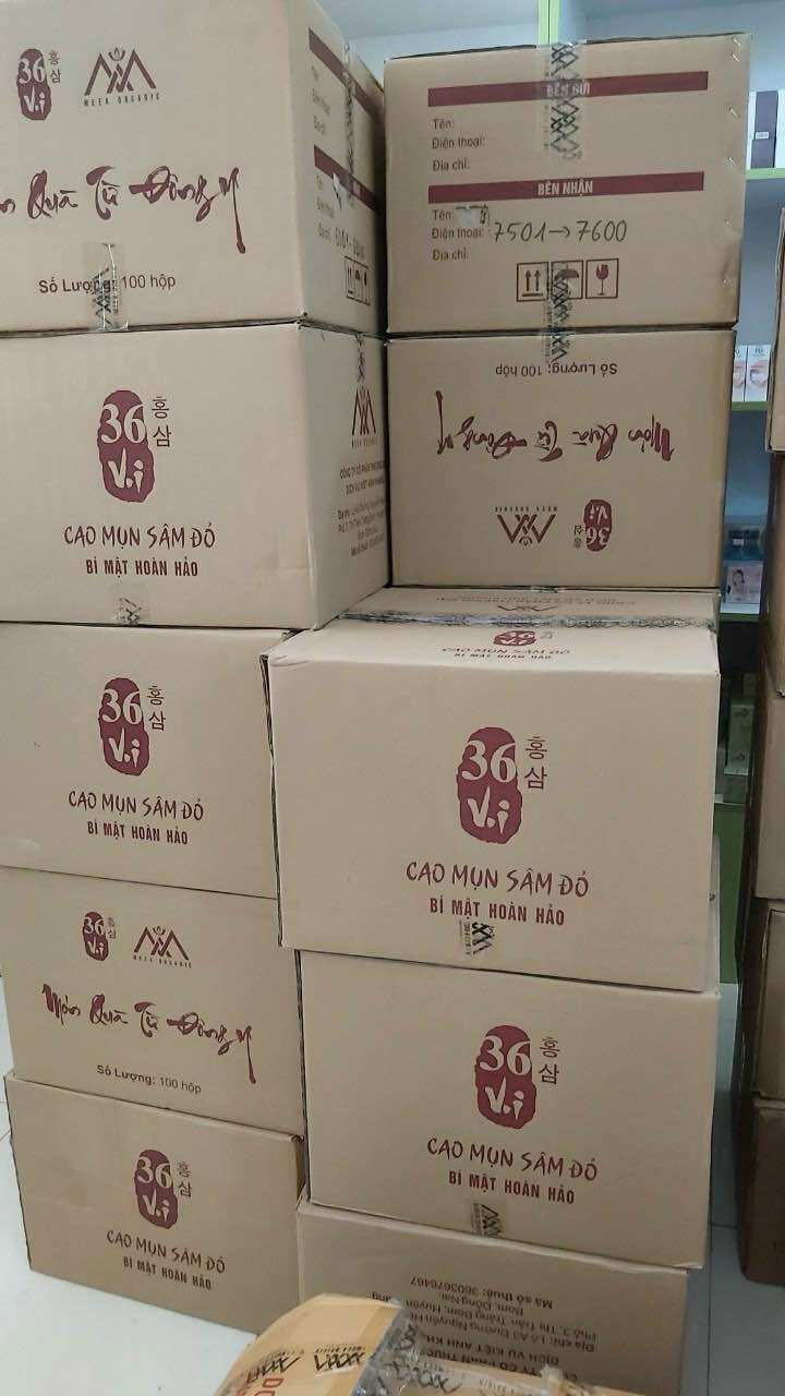 CAO SÂM MỤN 15gr fullsize _Chính Hãng Cao Sâm Đỏ 36 Vị