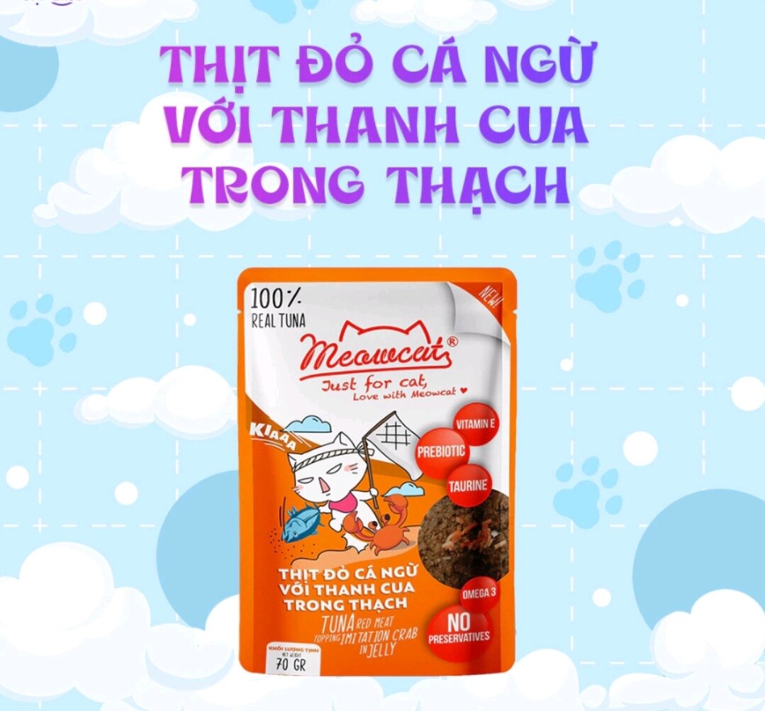 Pate meowcat 70g cho mèo 9 vị