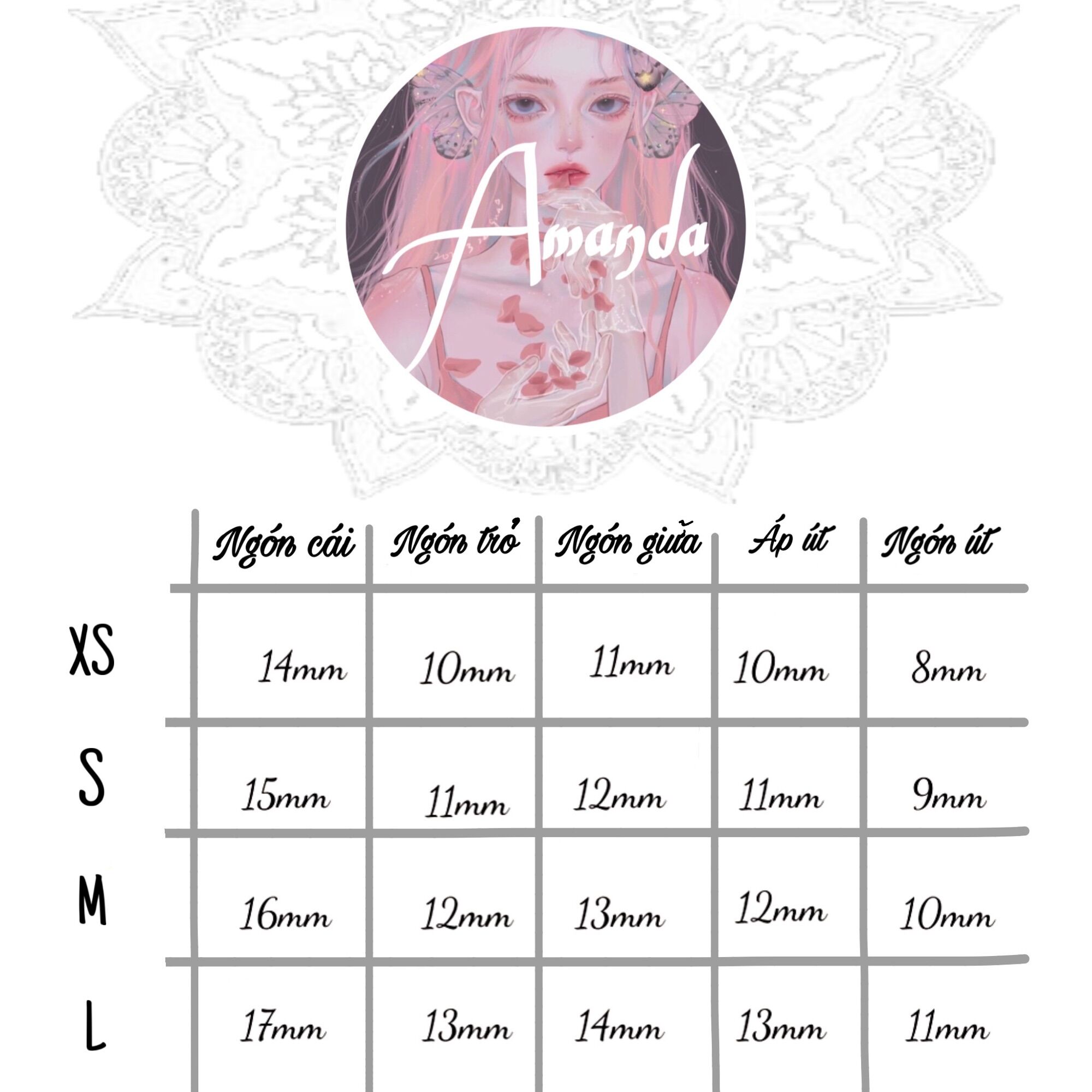 Nailbox hồng thạch đính đá nơ