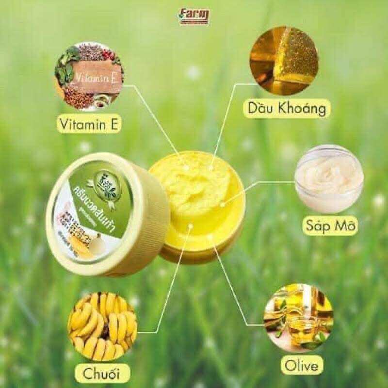 Kem Thoa Nứt Gót Chân Chuối Banana Thái Lan