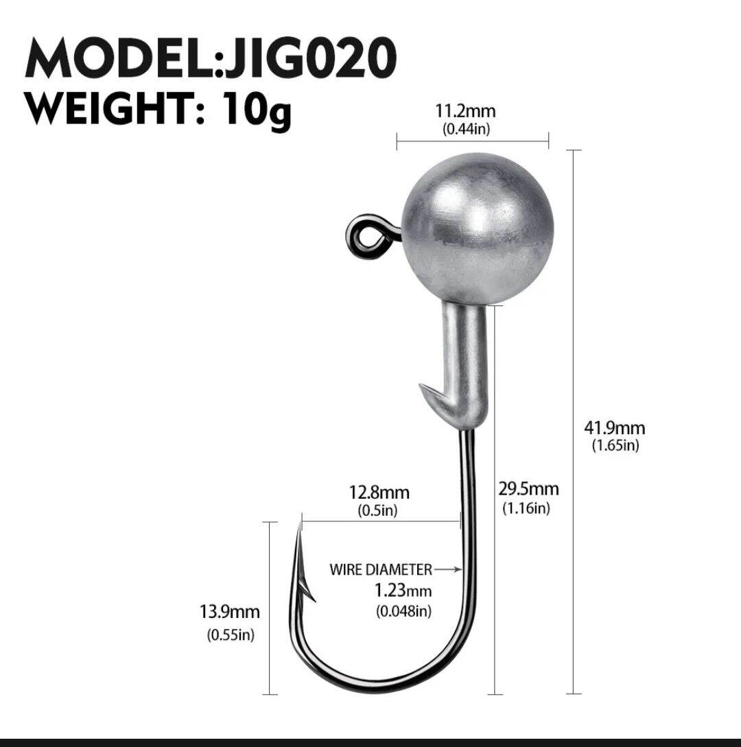 Lưỡi câu jig đầu chì