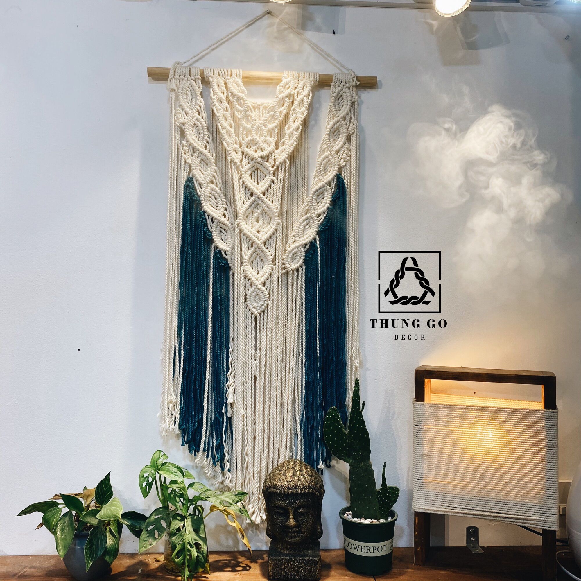 Dây thừng Macrame màu XANH CỔ VỊT size 3mm 5mm