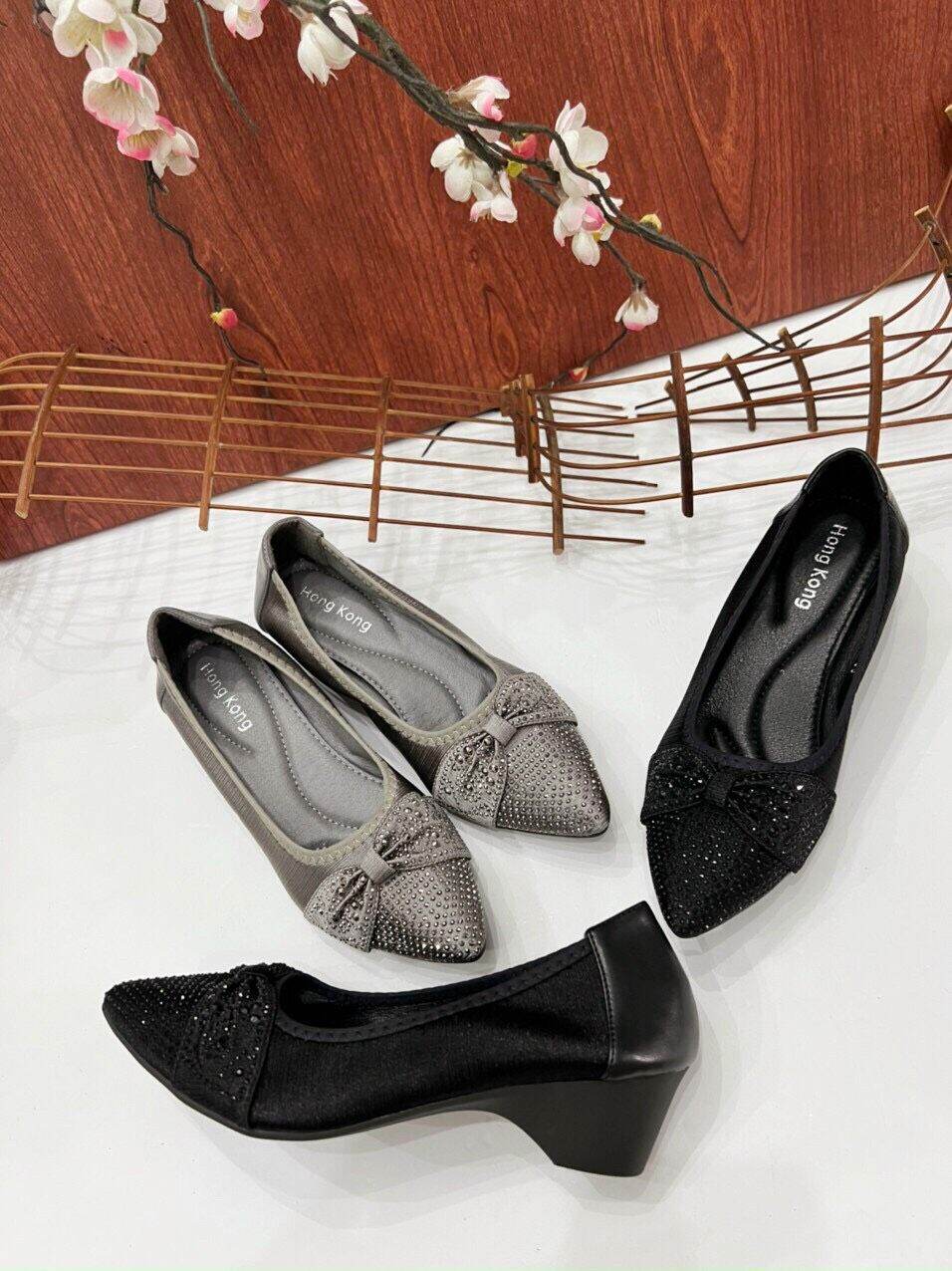 Giày búp bê nữ thời trang cao cấp mẫu mới 3 phân