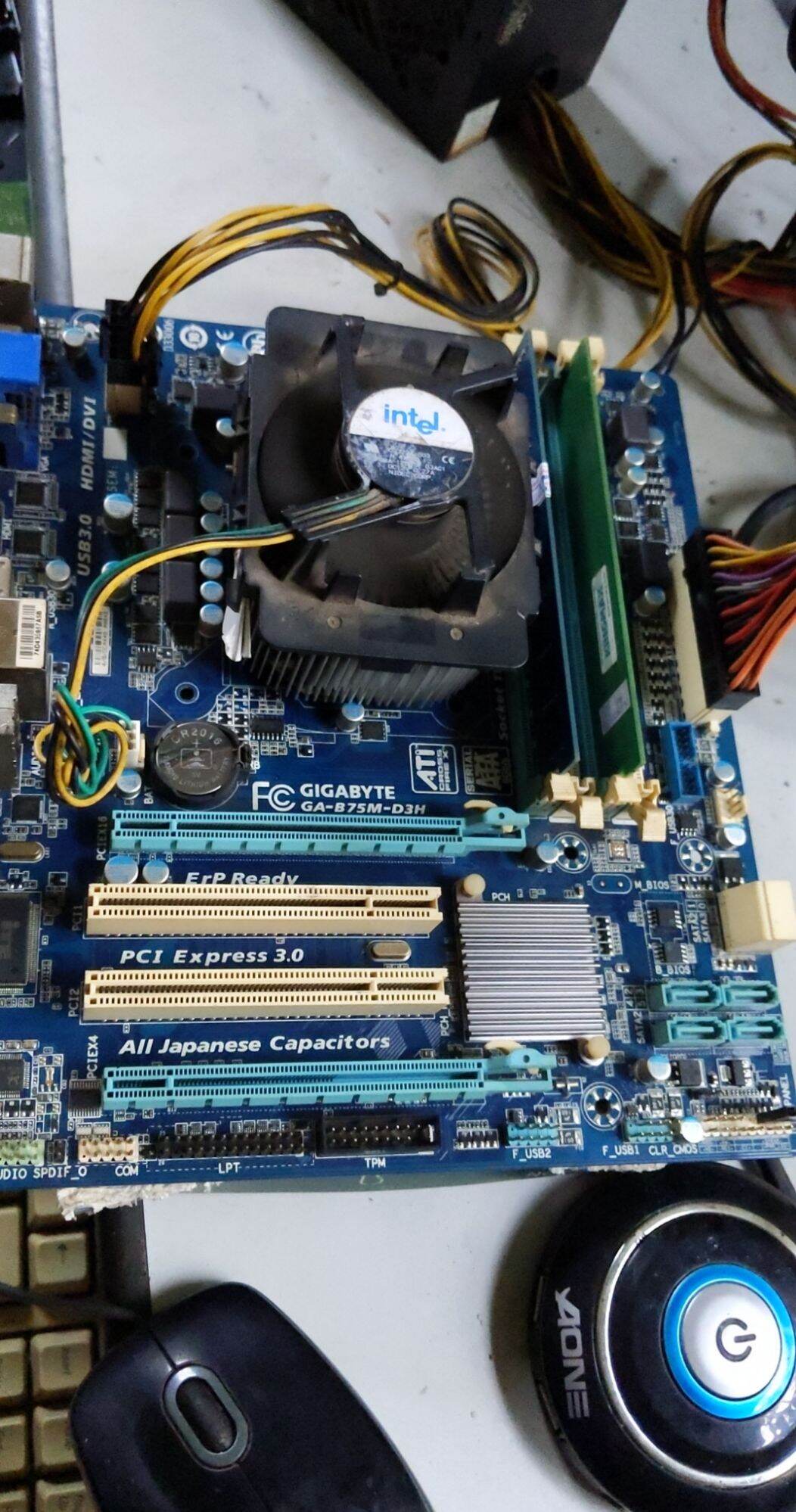 combo main h61, chip i5 3470, ram 8gb, tặng fan chip