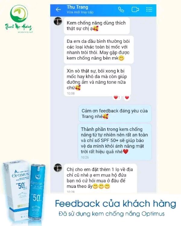 Kem chống nắng Thanh Mộc hương