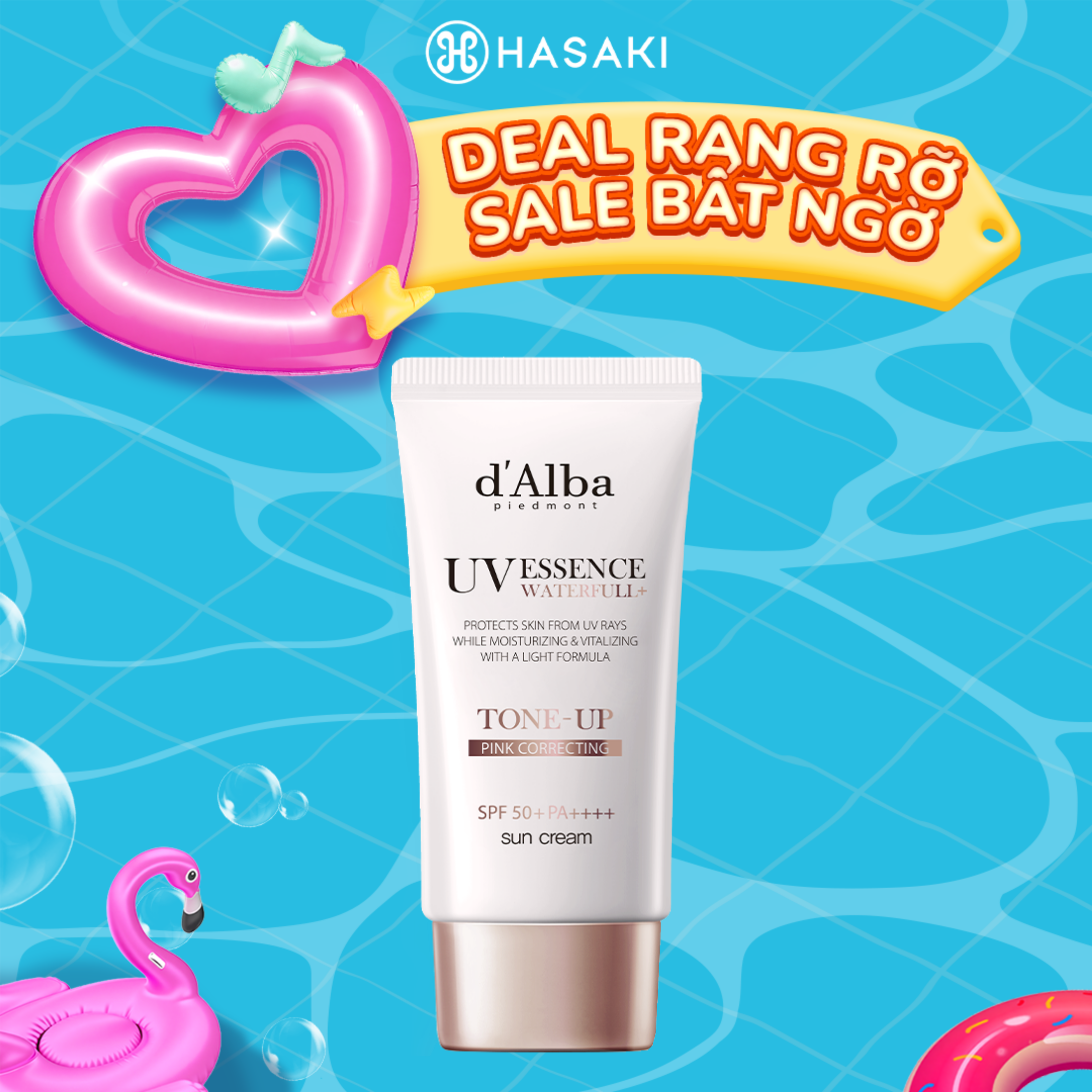 [DAILY] Kem Chống Nắng d'Alba Nâng Tông Sáng Hồng Tự Nhiên 50ml Hasaki Sản Phẩm Chính Hãng