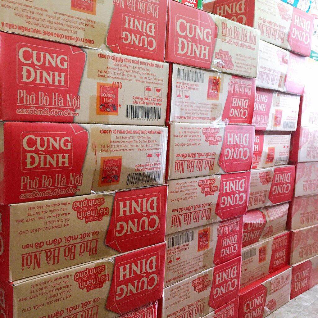 Thùng phở bò cung đình loại 30gói -68g