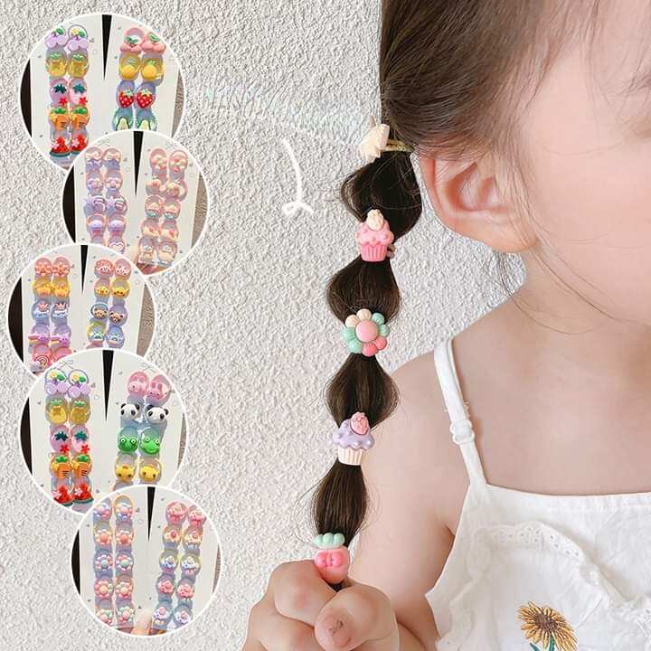 SET 10 DÂY CỘT TÓC SIÊU CUTE CHO BÉ
