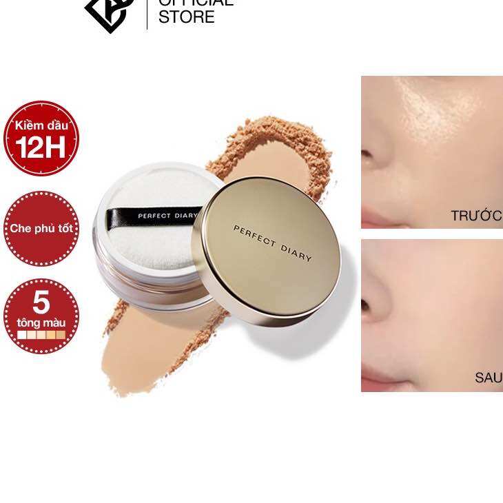 Perfect diary phấn phủ kiềm dầu perfect diary chống nước kiểm soát dầu lên đến 12h với 3 tông màu tùy chọn
