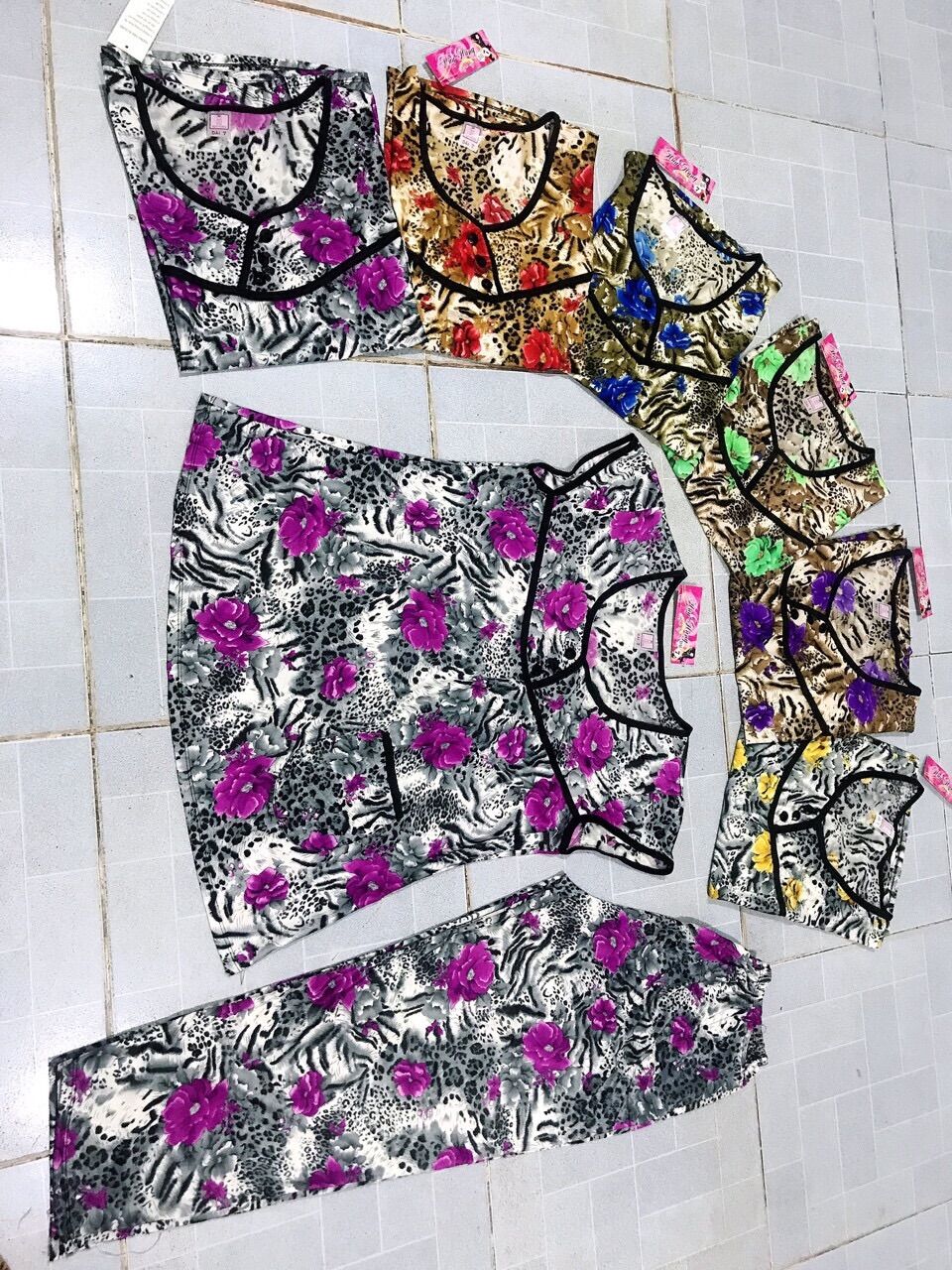 Bộ thun lạnh trung niên Đại cô ( size 65-85kg)