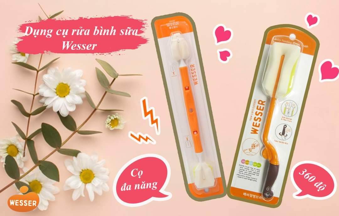 Dụng cụ cọ rửa bình sữa wesser