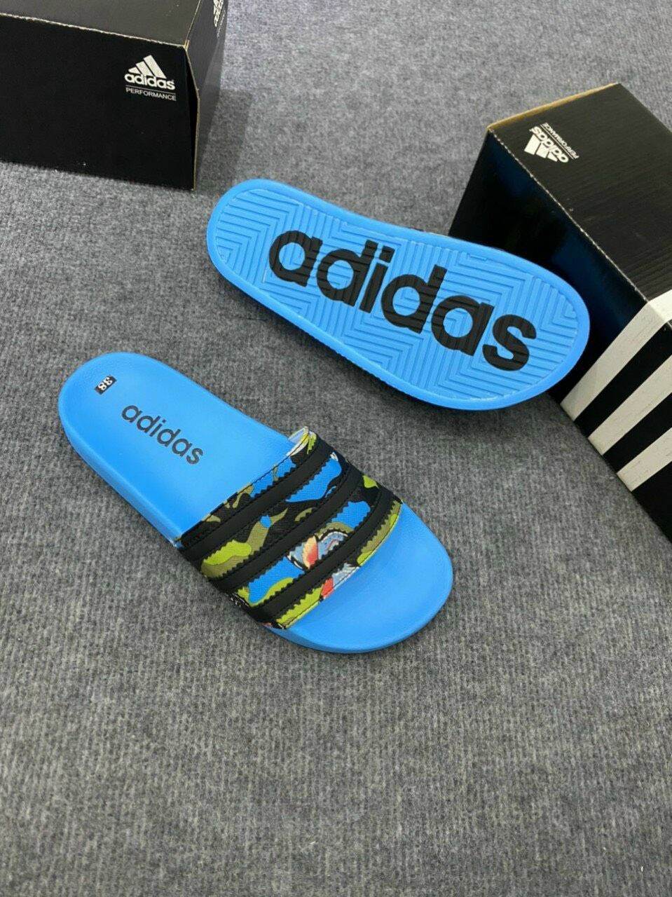 Dép lê Adidas quai ngang Full box bill