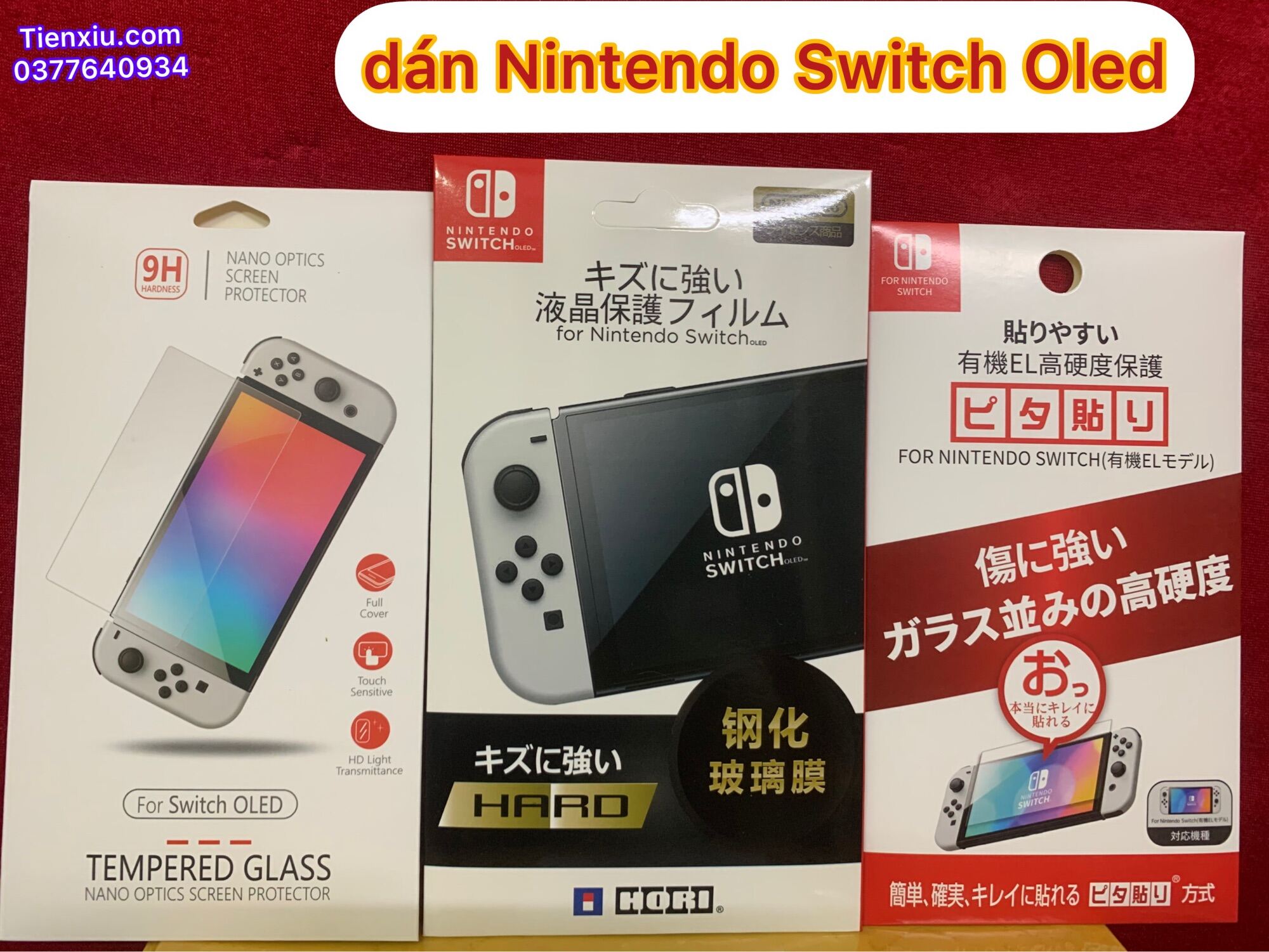 Tấm dán Nintendo Switch Oled dán cường lực màn hình nintendo switch oled