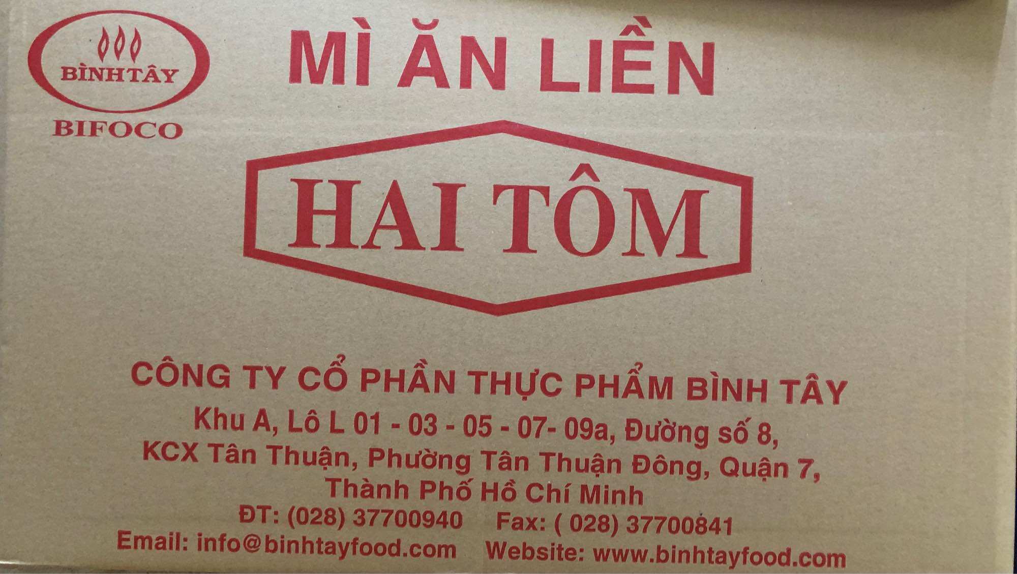 Mì hai tôm Bình Tây túi (10 gói)